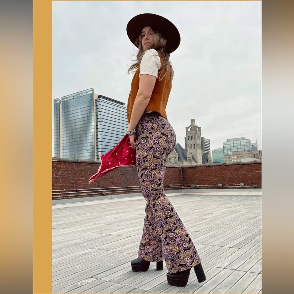 ModCloth Paisley Flared Pants